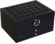 Шкатулка для украшений Royal case 22х18х13 см черная