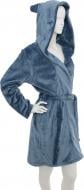 Халат женский капюшон с ушками р. М голубой