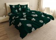 Комплект постельного белья семейный Leaf зеленый UP! (Underprice)