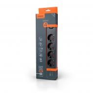 Подовжувач з вимикачем Videx VF-PD43G1QC1PD-B із заземленням 4 гн. чорний 3 м 27696