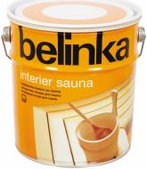 Лазурь Belinka Interier Sauna полуглянец бесцветная 2,5 л