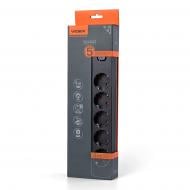 Подовжувач з вимикачем Videx VF-PD53G-B із заземленням 5 гн. чорний 3 м 27690