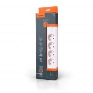 Подовжувач з вимикачем Videx VF-PD43G1QC1PD-W із заземленням 4 гн. white 3 м 27695