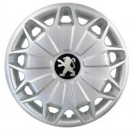 Ковпак для коліс SJS Peugeot 338 R15" 4 шт. срібний