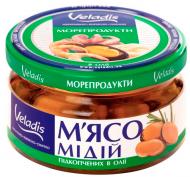 Мясо мидий Veladis в масле подкопченные 200