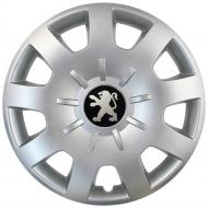 Ковпак для коліс SJS Peugeot 314 R15" 4 шт. срібний