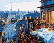 Картина по номерам Вид на Париж Идейка