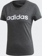 Футболка Adidas W E LIN SLIM T FM6422 р.XS темно-серый