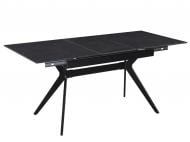 Стол обеденный Helio 1300(1700)x800x760мм темно-серый/черный