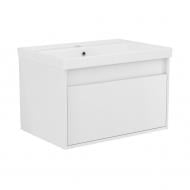 УЦЕНКА! Тумба подвесная Imprese Labe 650 f3204W белая с умывальником (УЦ №73)