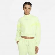 Свитшот Nike W NSW AIR FLC MOCK LS TOP DD5433-303 р. XS салатовый