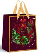 Пакет подарочный SMALL Burgundy 18х23х10 см