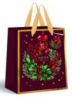 Пакет подарочный MEDIUM Burgundy 26,5х33х13 см