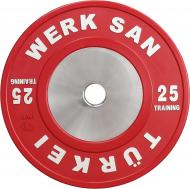 Диск для грифа Werksan DTRA043 Tranining 25 кг Диск для грифа Werksan DTRA043 Tranining 25 кг