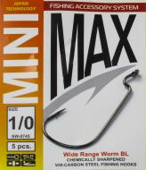 Гачок MiniMax Wide Range Worm №1/0 5 шт. SW0745-1/0