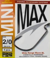 Гачок MiniMax Wide Range Worm №2/0 5 шт. SW0745-2/0