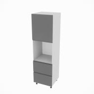 Пенал Влада ( П 60 ДШ (720) LUX правая) графит/пепельный Світ Меблів