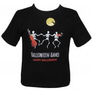 Футболка для дівчаток/для хлопчиків WP Merchandise Halloween Скелети р.116–122 чорний 22122