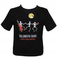 Футболка для дівчаток/для хлопчиків WP Merchandise Halloween Скелети р.140–146 чорний 22146