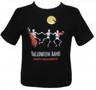 Футболка для девочек/для мальчиков WP Merchandise Halloween Скелеты р.152-158 черный 22158