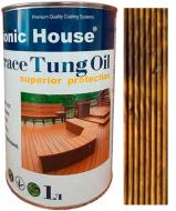 Олія тунгова Bionic House для терас Terrace Tung Oil горіх 1 л