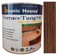 Масло тунговое Bionic House для террас Terrace Tung Oil полисандр 2,8 л