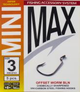 Гачок MiniMax Offset Worm №3 5 шт. SW0741-3