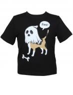 Футболка для дівчаток/для хлопчиків WP Merchandise Halloween Собака-привид р.116–122 чорний 22122