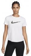 Футболка Nike W NK ONE SWSH HBR DF SS TOP FN2618-100 р.XS белый