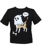 Футболка для дівчаток/для хлопчиків WP Merchandise Halloween Собака-привид р.92-98 чорний 22098
