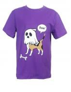 Футболка для дівчаток/для хлопчиків WP Merchandise Halloween Собака-привид р.128–134 фіолетовий 22134