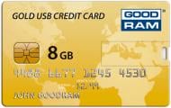 Флеш-память USB GOODRAM Credit Card 8 ГБ USB 2.0 gold (PD8GH2GRCCPR9)