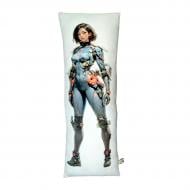 Подушка-обнимашка Печать двух сторон девушка в синем 35x98 см