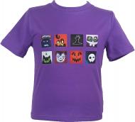 Футболка для дівчаток/для хлопчиків WP Merchandise Halloween Монстро-кубики р.104–110 фіолетовий 22110