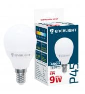 Лампа светодиодная Enerlight 9 Вт P45 матовая E14 220 В 4100 К P45E149SMDNFR