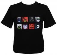 Футболка для дівчаток/для хлопчиків WP Merchandise Halloween Монстро-кубики р.116–122 чорний 22122