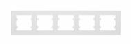 Рамка пятиместная Makel Karea Line горизонтальная белый 86001705