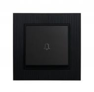 Кнопка дзвінка Makel Karea без підсвітки чорний матовий 57054050