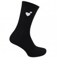 Шкарпетки жіночі Premier Socks з вишивкою серця р.23-25 чорний
