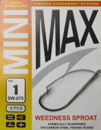 Крючок MiniMax Weedless sproat №1 5 шт. SW075-1