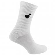 Носки женские Premier Socks с вышивкой сердца р.23-25 белый