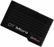 Флеш-память USB Kingston DataTraveler Micro 64 ГБ USB 2.0 black (DTMCK/64GB)