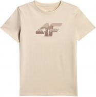 Футболка 4F TSHIRT F2885 4FJWSS26TTSHF2885-83S р.122 бежевый