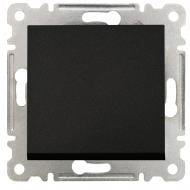 Механизм выключателя одноклавишный Makel Karea без подсветки черный матовый 57054001