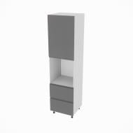 Пенал Влада ( П 60 ДШ (920) LUX права) графіт/попелястий Світ Меблів Пенал Влада ( П 60 ДШ (920) LUX права) графіт/попелястий Світ Меблів