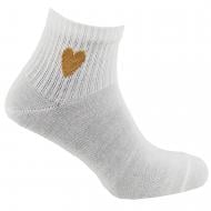 Носки женские Premier Socks с желтым сердцем р.23-25 белый