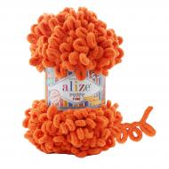 Пряжа для в'язання Alize Puffy Fine №06 апельсин 604