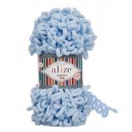 Пряжа для в'язання Alize Puffy Fine №218 блакитна крейда 3986