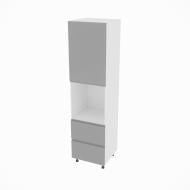 Пенал Влада ( П 60 ДШ (920) FAVORIT права) сірий оксамит/білий Світ Меблів