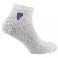 Носки женские Premier Socks с фиолетовым сердцем р.23-25 белый